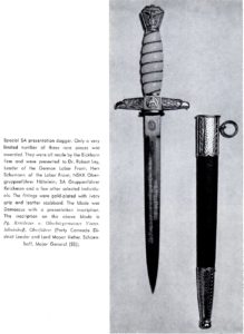 A total fantasy dagger put together with post-war parts. A totally non-extant piece.